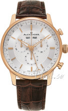 Alexander Statesman Srebrny/Skóra Ø42 mm Alexander Statesman Srebrny/Skóra Ø42 mm