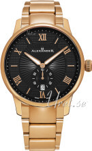 Alexander Statesman Czarny/Stal w kolorze różowego złota Ø42 mm Alexander Statesman Czarny/Stal w kolorze różowego złota Ø42 mm