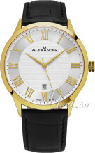 Alexander Statesman Srebrny/Skóra Ø42 mm Alexander Statesman Srebrny/Skóra Ø42 mm