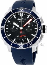 Alpina Seastrong Czarny/Skóra Ø44 mm Alpina Seastrong Czarny/Skóra Ø44 mm
