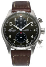 Alpina Startimer Zielony/Skóra Ø44 mm Alpina Startimer Zielony/Skóra Ø44 mm