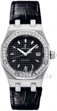 Audemars Piguet Royal Oak Czarny/Skóra Ø33 mm Audemars Piguet Royal Oak Czarny/Skóra Ø33 mm