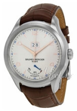 Baume & Mercier Clifton Srebrny/Skóra Ø43 mm Baume & Mercier Clifton Srebrny/Skóra Ø43 mm