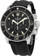 Blancpain Fifty Fathoms Czarny/Skóra Ø45 mm Blancpain Fifty Fathoms Czarny/Skóra Ø45 mm