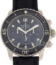 Blancpain Fifty Fathoms Niebieski/Skóra Ø45 mm Blancpain Fifty Fathoms Niebieski/Skóra Ø45 mm