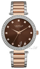 Bulova Crystal Brązowy/Stal w kolorze różowego złota Ø38 mm Bulova Crystal Brązowy/Stal w kolorze różowego złota Ø38 mm