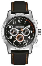 Bulova Harley-Davidson Czarny/Skóra Bulova Harley-Davidson Czarny/Skóra
