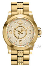 Bulova Harley-Davidson Szampański/Stal w odcieniu złota Bulova Harley-Davidson Szampański/Stal w odcieniu złota