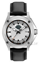 Bulova Harley-Davidson Srebrny/Skóra Ø38 mm Bulova Harley-Davidson Srebrny/Skóra Ø38 mm