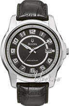 Bulova Precisionist Czarny/Skóra Ø44 mm Bulova Precisionist Czarny/Skóra Ø44 mm