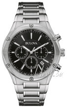 Bulova Bracelet Czarny/Stal Ø43 mm Bulova Bracelet Czarny/Stal Ø43 mm