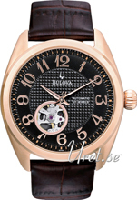 Bulova Mechanical Czarny/Skóra Ø42 mm Bulova Mechanical Czarny/Skóra Ø42 mm