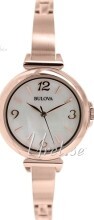 Bulova Biały/Stal w kolorze różowego złota Ø30 mm Bulova Biały/Stal w kolorze różowego złota Ø30 mm