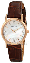 Bulova Diamond Biały/Skóra Ø27 mm Bulova Diamond Biały/Skóra Ø27 mm