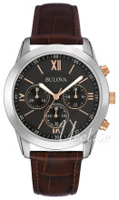 Bulova Czarny/Skóra Ø40 mm Bulova Czarny/Skóra Ø40 mm