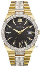 Bulova Crystal Czarny/Stal w odcieniu złota Ø43 mm Bulova Crystal Czarny/Stal w odcieniu złota Ø43 mm