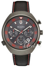 Bulova Accutron Czarny/Skóra Ø45 mm Bulova Accutron Czarny/Skóra Ø45 mm