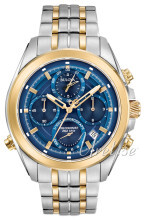 Bulova Precisionist Niebieski/Stal w odcieniu złota Ø44.5 mm Bulova Precisionist Niebieski/Stal w odcieniu złota Ø44.5 mm