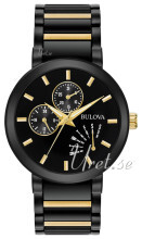 Bulova Bracelet Czarny/Stal w odcieniu złota Ø45 mm Bulova Bracelet Czarny/Stal w odcieniu złota Ø45 mm