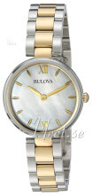Bulova Dress Biały/Stal w odcieniu złota Ø27 mm Bulova Dress Biały/Stal w odcieniu złota Ø27 mm