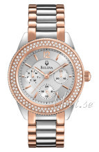 Bulova Crystal Srebrny/Stal w kolorze różowego złota Ø38 mm Bulova Crystal Srebrny/Stal w kolorze różowego złota Ø38 mm