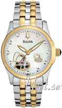 Bulova Mechanical Biały/Stal w odcieniu złota Ø34 mm Bulova Mechanical Biały/Stal w odcieniu złota Ø34 mm