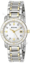 Bulova Diamond Biały/Stal w odcieniu złota Ø26 mm Bulova Diamond Biały/Stal w odcieniu złota Ø26 mm