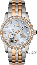 Bulova Mechanical Biały/Stal w kolorze różowego złota Ø34 mm Bulova Mechanical Biały/Stal w kolorze różowego złota Ø34 mm