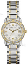 Bulova Diamond Biały/Stal w odcieniu złota Ø26 mm Bulova Diamond Biały/Stal w odcieniu złota Ø26 mm