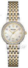 Bulova Diamond Biały/Stal w odcieniu złota Ø26 mm Bulova Diamond Biały/Stal w odcieniu złota Ø26 mm