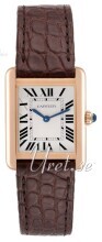 Cartier Tank Solo Srebrny/Skóra Cartier Tank Solo Srebrny/Skóra