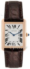 Cartier Tank Solo Srebrny/Skóra Cartier Tank Solo Srebrny/Skóra