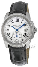 Cartier Calibre De Cartier Srebrny/Skóra Ø38 mm Cartier Calibre De Cartier Srebrny/Skóra Ø38 mm