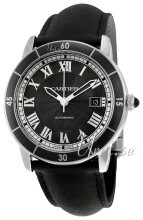 Cartier Ronde Szary/Skóra Ø42 mm Cartier Ronde Szary/Skóra Ø42 mm