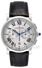 Cartier Rotonde De Cartier Srebrny/Skóra Ø40 mm Cartier Rotonde De Cartier Srebrny/Skóra Ø40 mm