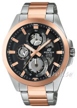 Casio Edifice Czarny/Stal w kolorze różowego złota Ø45 mm Casio Edifice Czarny/Stal w kolorze różowego złota Ø45 mm