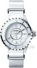 Chanel J12 Biały/Skóra Ø33 mm Chanel J12 Biały/Skóra Ø33 mm