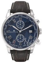 Executive Double Breasted Niebieski/Skóra Ø42 mm Executive Double Breasted Niebieski/Skóra Ø42 mm