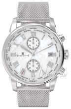 Executive Double Breasted Biały/Stal Ø42 mm Executive Double Breasted Biały/Stal Ø42 mm