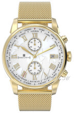 Executive Double Breasted Biały/Stal w odcieniu złota Ø42 mm Executive Double Breasted Biały/Stal w odcieniu złota Ø42 mm