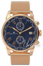 Executive Double Breasted Niebieski/Stal w odcieniu złota Ø42 mm Executive Double Breasted Niebieski/Stal w odcieniu złota Ø42 mm