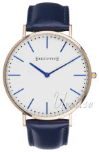 Executive Band Biały/Skóra Ø41 mm Executive Band Biały/Skóra Ø41 mm