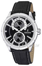 Festina Czarny/Skóra Ø46 mm Festina Czarny/Skóra Ø46 mm