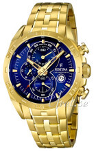 Festina Niebieski/Stal w odcieniu złota Ø44 mm Festina Niebieski/Stal w odcieniu złota Ø44 mm