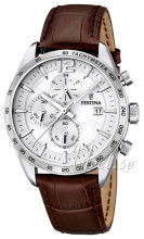 Festina Srebrny/Skóra Ø44 mm Festina Srebrny/Skóra Ø44 mm