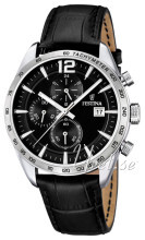 Festina Czarny/Skóra Ø44 mm Festina Czarny/Skóra Ø44 mm