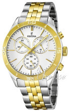 Festina Biały/Stal w odcieniu złota Ø43 mm Festina Biały/Stal w odcieniu złota Ø43 mm