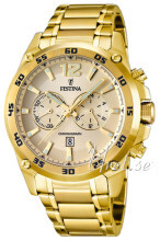 Festina Żółte złoto/Stal w odcieniu złota Ø47 mm Festina Żółte złoto/Stal w odcieniu złota Ø47 mm