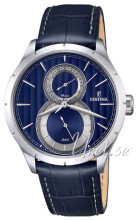Festina Niebieski/Skóra Ø46 mm Festina Niebieski/Skóra Ø46 mm