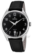 Festina Herrklockor Czarny/Skóra Ø42 mm Festina Herrklockor Czarny/Skóra Ø42 mm
